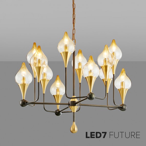 Loft Industry Modern - Water Lily Chandelier